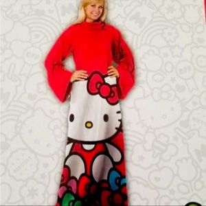 Hello Kitty silk touch blanket with sleeves adult size